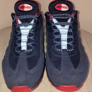 🧿Air Max 95 Midnight Navy University Red Size 9.5